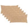 vidaXL Prevleka za blazino 6 kos HEERLEN Krem 40 x 80 cm