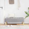 vidaXL klop z blazino Oblačno siva 113 x 57 x 39 cm blago