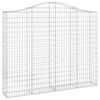 vidaXL Obokane gabion košare 5 kosov 200x30x160/180cm pocinkano železo
