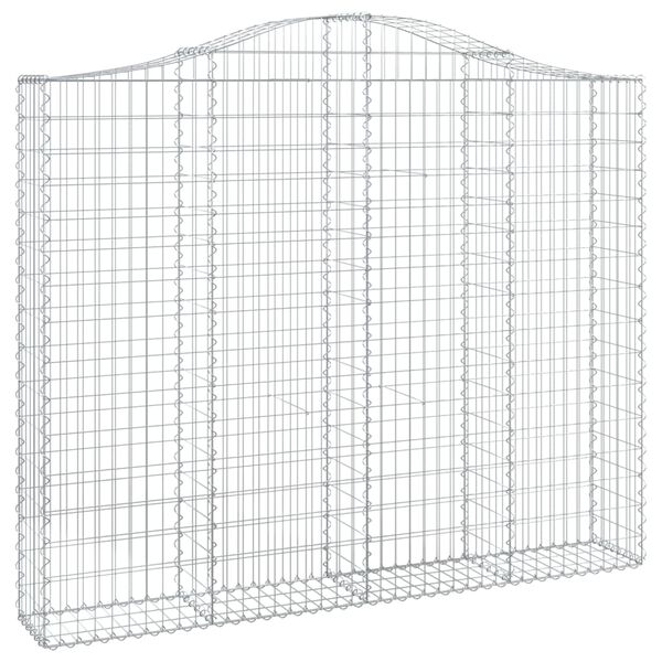 vidaXL Obokane gabion košare 5 kosov 200x30x160/180cm pocinkano železo