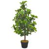 vidaXL Umetna rastlina lovorovo drevo z loncem zelena 90 cm
