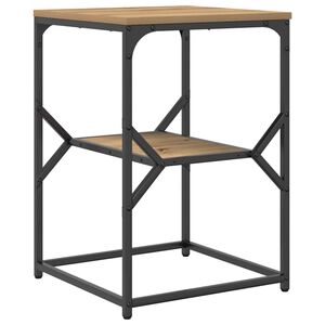 vidaXL Stranska miza Umetni hrast 41 x 40 x 60 cm