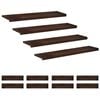 vidaXL Stopnice 12 kos 120 x 25 x 2 cm Temno rjava Trda bukovina