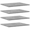 vidaXL Dodatne police za omaro 8 kosov betonsko sive 40x50x1,5 cm