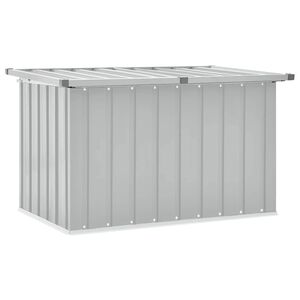 vidaXL Vrtna &scaron;katla za shranjevanje siva 109x67x65 cm