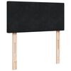 vidaXL Box spring postelja z vzmetnico črna 80x200 cm žamet