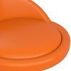 vidaXL Vrtljivi jedilni stoli 2 kosa oranžno umetno usnje