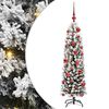 vidaXL Umestno božično drevo Zelena 120 cm PVC in Jeklo in Plastika