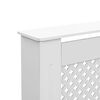 vidaXL Pokrov za radiator bel 172x19x81,5 cm MDF