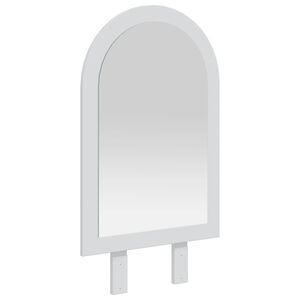 vidaxl Ogledalo FAUSKE Bela 43 x 3,5 x 77 cm Samo za notranjo uporabo