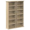 vidaXL CD omara 2 kos Sonoma hrast 60 x 17 x 92 cm Inženirski les
