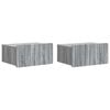 vidaXL Stenski nočni omarici 2 kos Siva Sonoma 49 x 34,5 x 24 cm