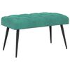 vidaXL Klop s gumbnim oblazinjenjem Turkizna 80 x 40 x 46 cm Žamet