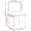 vidaXL Vrtnik Bistro Set 3 pcs Rjava Masiven les akacije