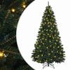 vidaXL Umetno Zložljivo Božično Drevo 270 cm 600 LED Toplo bela PVC