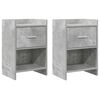 vidaXL Posteljne mize 2 kos Betonsko siva 40 x 30 x 60 cm