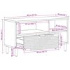 vidaXL TV enote Masiven les akacije 80 x 33,5 x 46 cm Konstruiran les