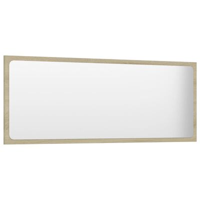 vidaXL Kopalniško ogledalo sonoma hrast 100x1,5x37 cm iverna plošča