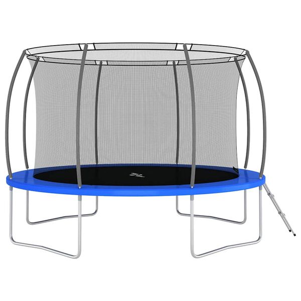 vidaXL Trampolin komplet okrogel 366x80 cm 150 kg