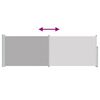 vidaXL Zložljiva stranska tenda za teraso 100x300 cm siva