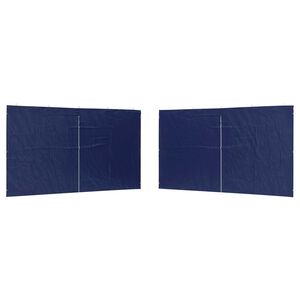 vidaXL Stranska stena zabavnega &scaron;otora 2 kos 400 x 195 cm Modra