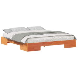vidaXL Konstrukcija postelje Rjava 200 x 200 cm