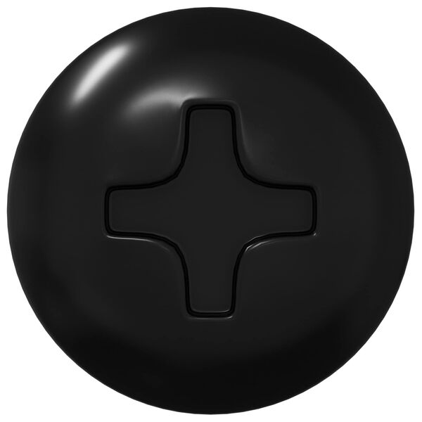 vidaXL Žebelj za tapkanje 2 pcs Črna M4 x 28 mm Jeklo