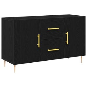 vidaXL Strani &scaron;al Črna Orehovina 100 x 36 x 60 cm Inženirski les