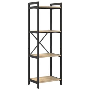 vidaXL Knjižna polica 40 x 30 x 119 cm Inženirski les Sonoma hrast