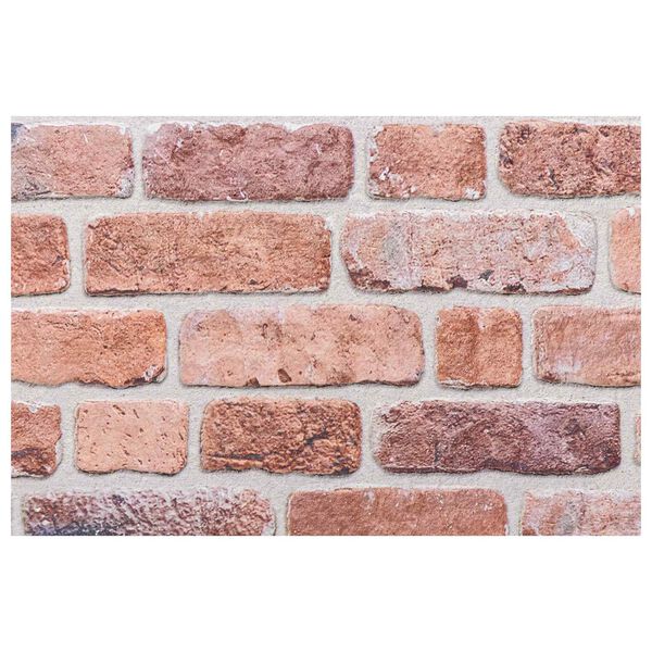 vidaXL Stenske plo&scaron;če 10 pcs Rdeča 100 x 50 cm EPS pena