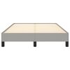 vidaXL Posteljni okvir brez vzmetnice siv 120x190 cm blago