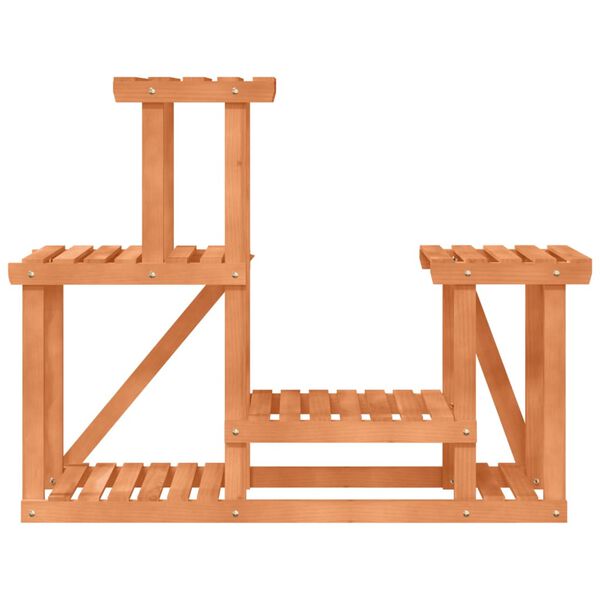 vidaXL Stojalo za rastline 90x25x73,5 cm trden les jelke