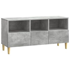 vidaXL TV omarica Betonsko siva 102 x 34,5 x 50 cm Inženirski les