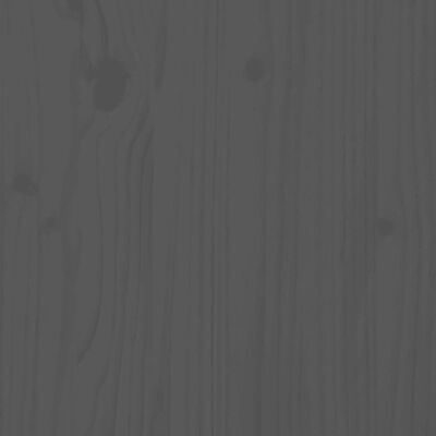 vidaXL Nočna omarica 2 kosa siva 50x34x50 cm trdna borovina