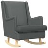 vidaXL Zibajoči stol Temno siva 62 x 80 x 85 cm blago