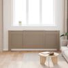 vidaXL Pokrov za radiator MDF 205 cm