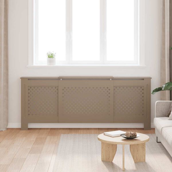 vidaXL Pokrov za radiator MDF 205 cm
