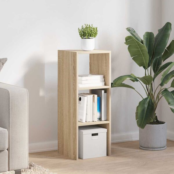 vidaXL Knjižna omara zložljiva sonoma hrast 30x30x80 cm inženirski les