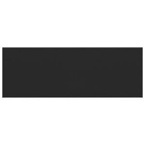 vidaXL Okenski nadstre&scaron;ek Črna z lesnim vzorcem 160 x 50 x 4,5 cm PVC