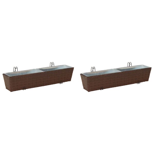 vidaXL Ograja Kovina