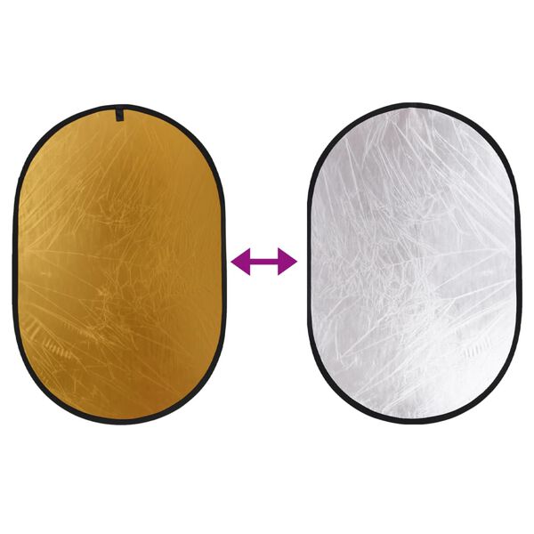 vidaXL Studijski komplet z ozadjem, fotografsko mizo in reflektorjem