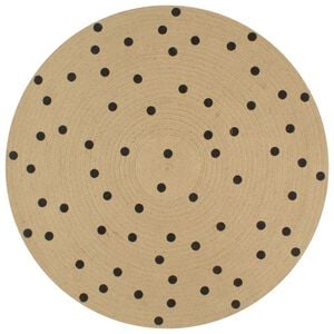 vidaXL Preproga iz jute s pikami ročno izdelana 120 cm