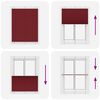 vidaXL Plisirana žaluzija Bordeaux Red 105x150 cm &Scaron;irina tkanine
