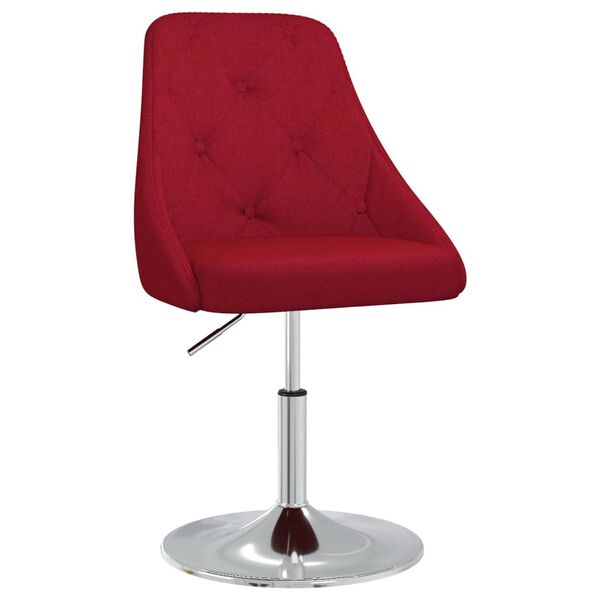 vidaXL Barski stolček vinsko rdeče blago
