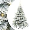 vidaXL Umestno božično drevo med 150 LED Bela 150 cm PE in PVC