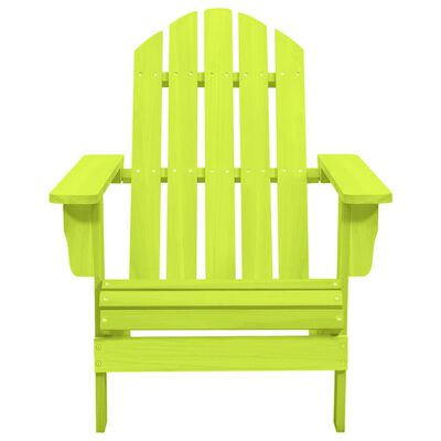 vidaXL Vrtni stol Adirondack trden les jelke zelen