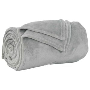 vidaXL Odeja Siva 150 x 200 cm 0.78 kg Flis