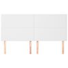 vidaXL Vzglavje postelje belo 160x5x118/128 cm umetno usnje