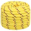 vidaXL Večnamenska uporabna vrv 20 mm 100 m Rumena PP
