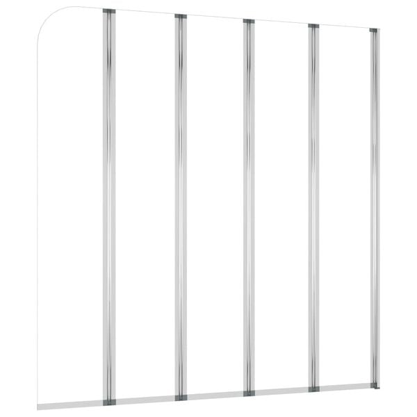 vidaXL Tuš stena za kopalno kad 120x140 cm kaljeno steklo prozorna